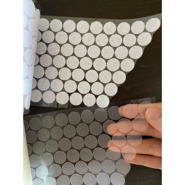 Băng Dính Gai Velcro Tròn, Khóa Nhám Có Sẵn Keo Dán Đằng Sau HagyKid Dùng Làm Học Liệu, Đồ HandmadeTiện Lợi