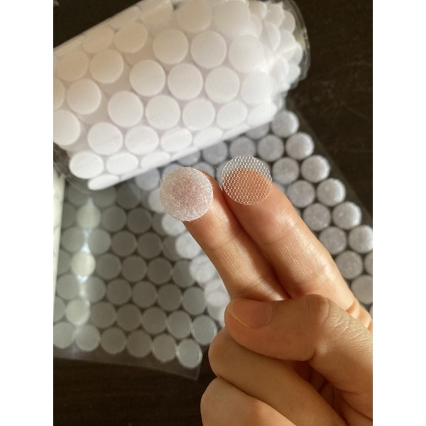 Băng Dính Gai Velcro Tròn, Khóa Nhám Có Sẵn Keo Dán Đằng Sau HagyKid Dùng Làm Học Liệu, Đồ HandmadeTiện Lợi