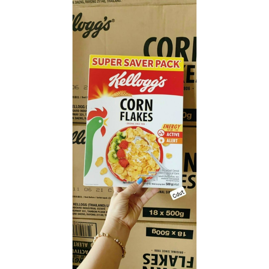 Ngũ Cốc Ăn Sáng Kellogg's Corn Flakes 500g Thái lan date mới