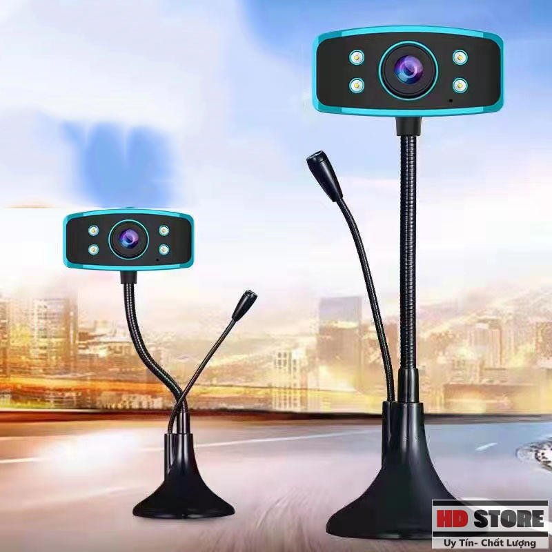 Webcam Chân Cao có mic dùng cho máy tính có tích hợp mic và đèn Led trợ sáng (Bảo hành 6 tháng) | BigBuy360 - bigbuy360.vn