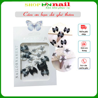Túi charm nơ 12 trang trí móng làm đẹp nail mi spa phun xăm shop hnnail