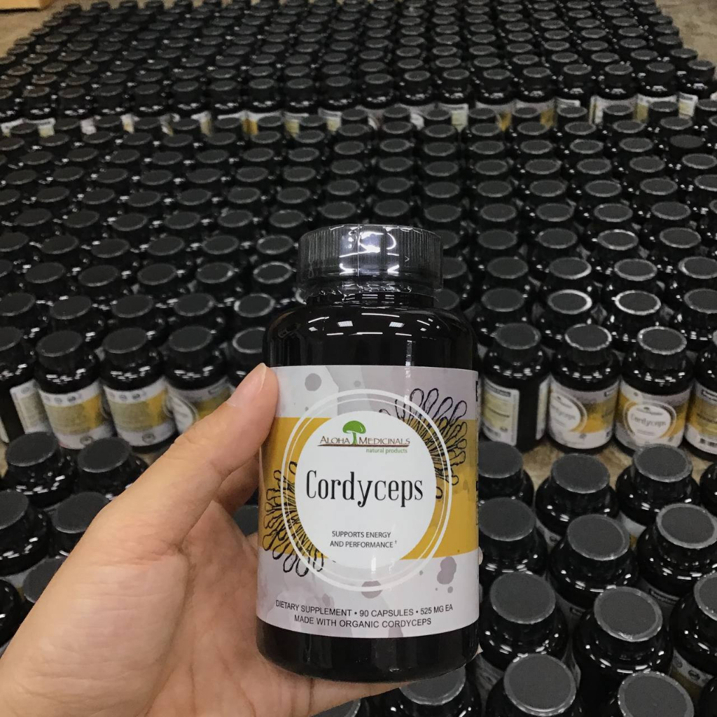 Viên Uống Đông Trùng Hạ Thảo Aloha Pure Cordyceps 525mg 90 Viên