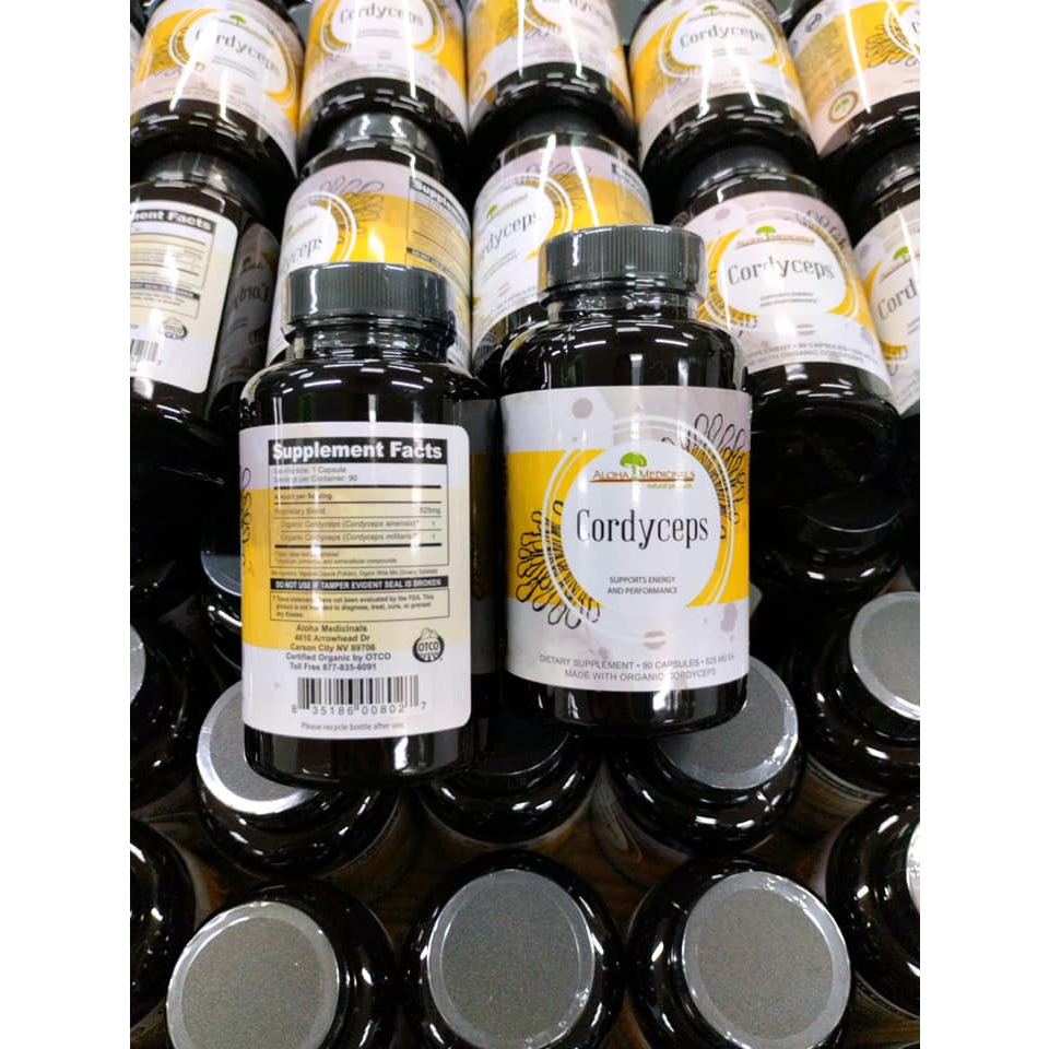 Viên Uống Đông Trùng Hạ Thảo Aloha Pure Cordyceps 525mg 90 Viên