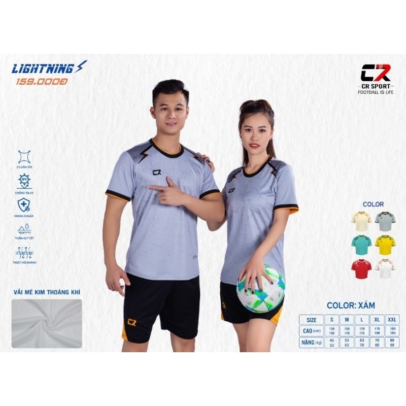 BỘ QUẦN ÁO BÓNG ĐÁ CR7 - LIGHTNING