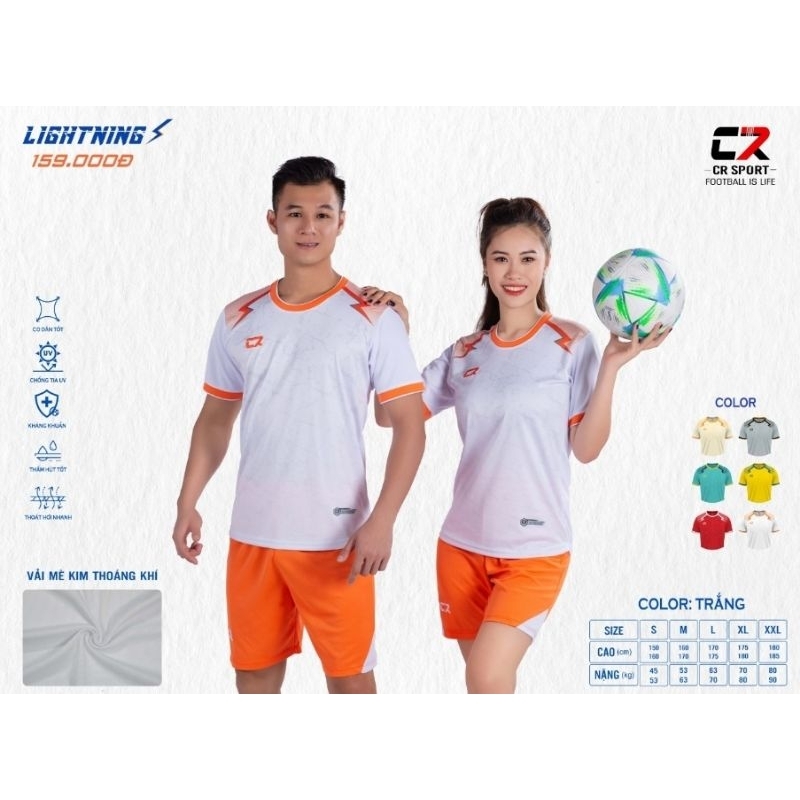 BỘ QUẦN ÁO BÓNG ĐÁ CR7 - LIGHTNING