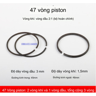 Bộ vòng bạc hơi máy nén khí 47 mm / Bạc hơi máy nén khí