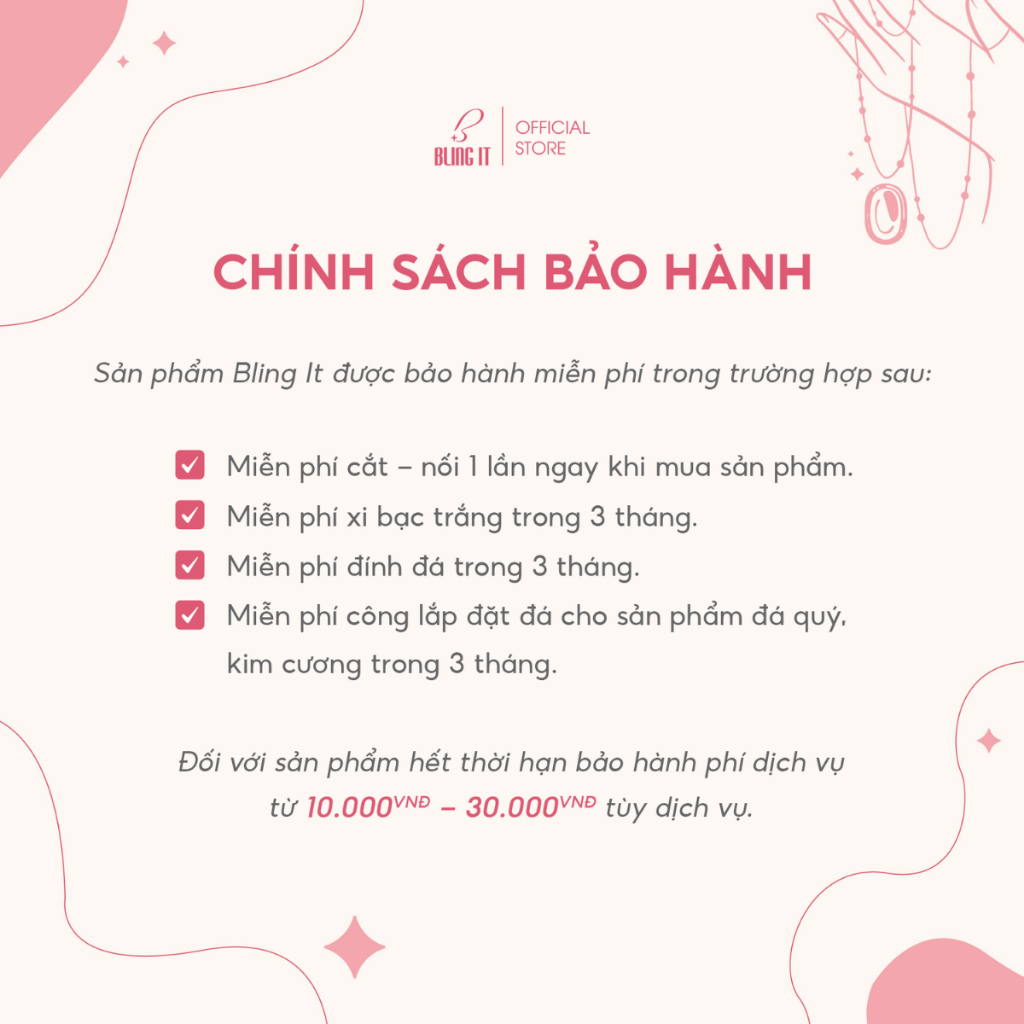 Dây chuyền bạc nữ BLINGIT dây trơn xoắn vòng (chỉ dây) BIVC293