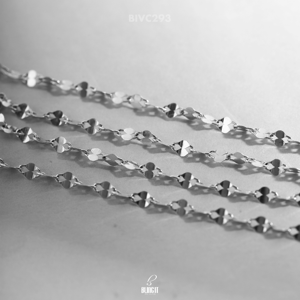 Dây chuyền bạc nữ BLINGIT dây trơn xoắn vòng (chỉ dây) BIVC293