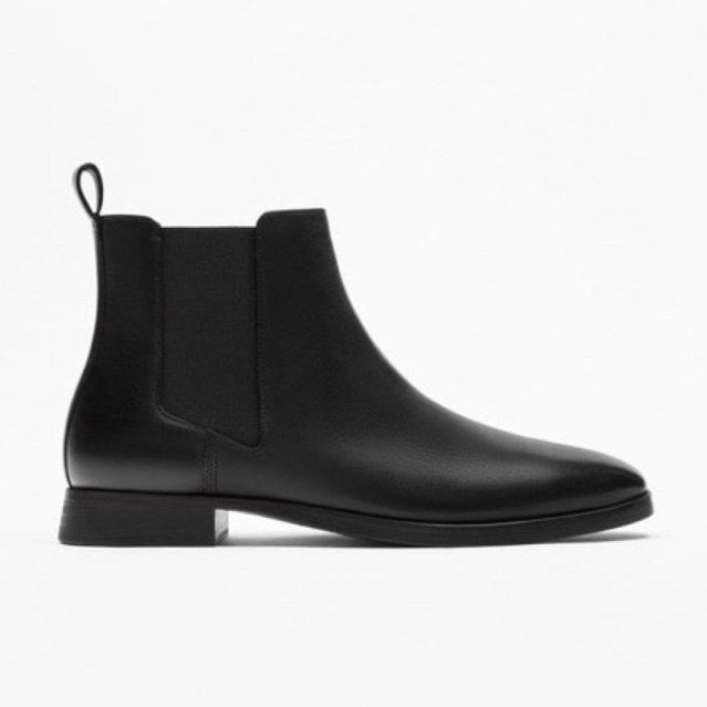 Giày boots da mũi nhọn Zara authentic ANKLE size 39