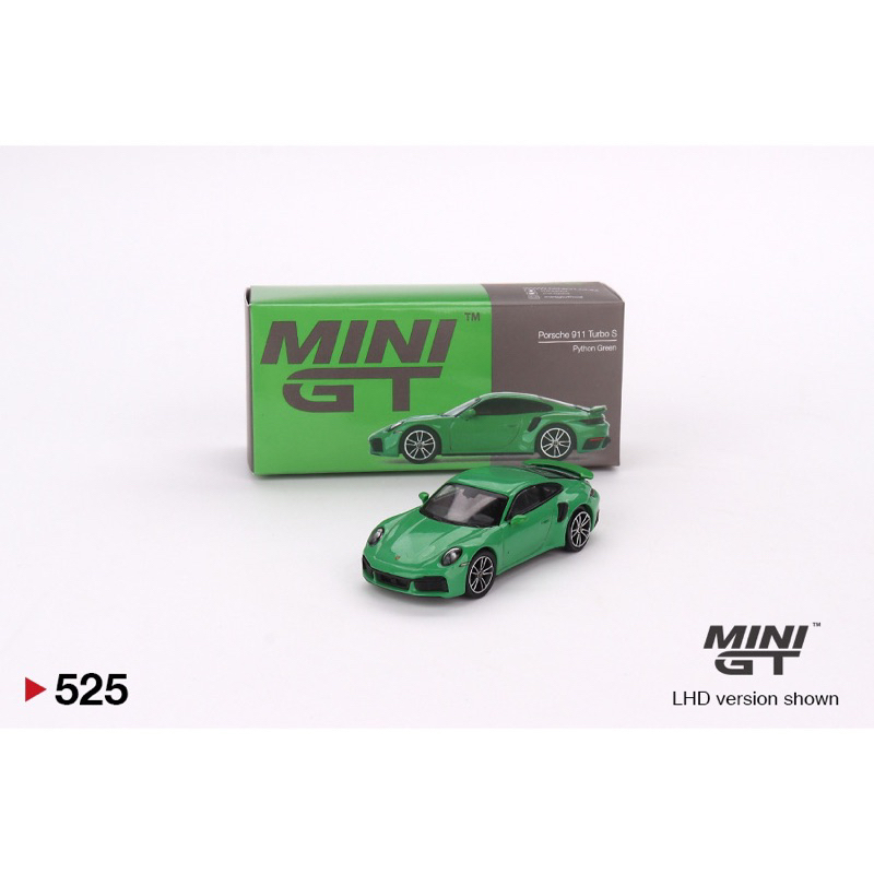 mohinhxeps-1/64_Porsche 911 Turbo S Python Green 1/64 MiniGT MGT00525