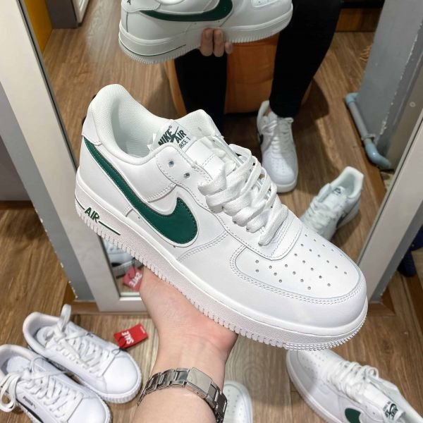 Giày_Nike Air Force 1, Giày AF1 Nam Nữ Vệt Xanh Hàng Cao Cấp Full Box Bill