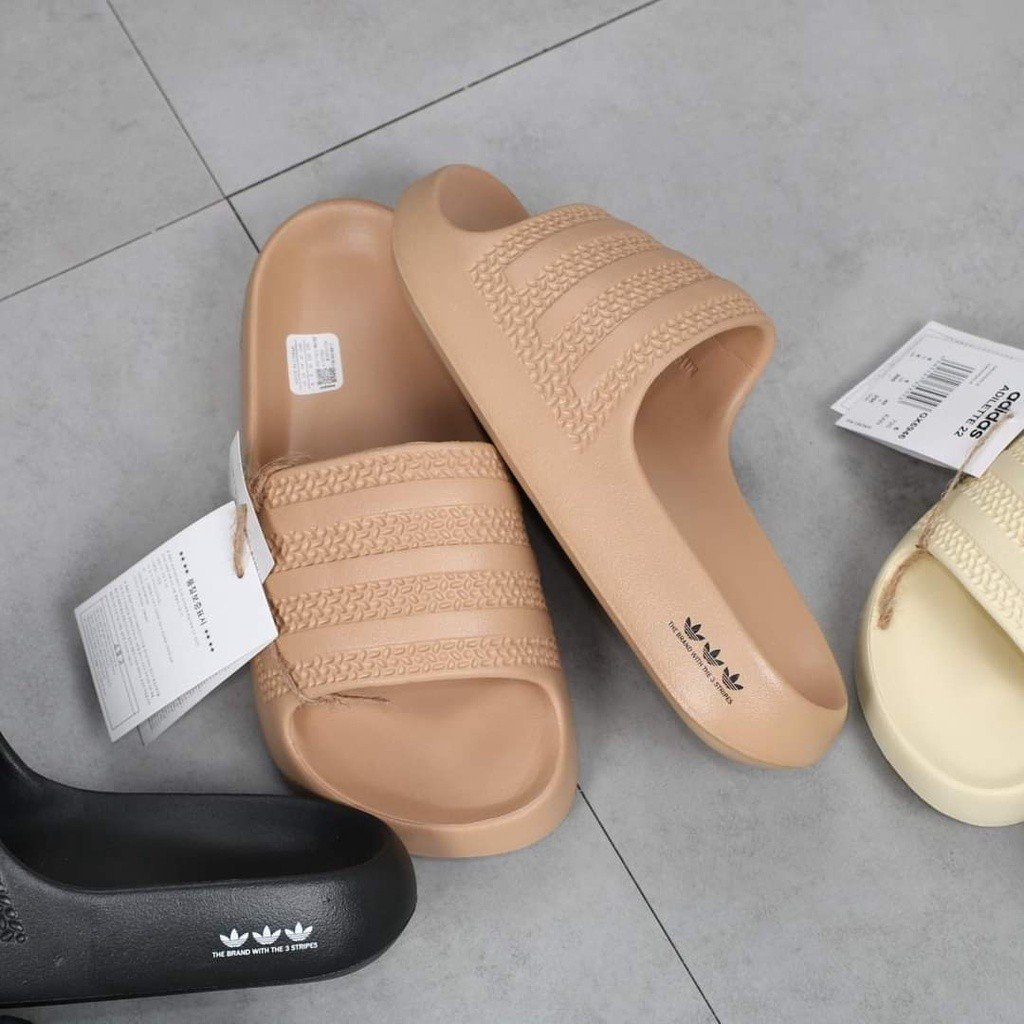 Dép Nam Nữ Quai Ngang Adidas Ayoon, Dép Banh Mì Đúc Hàng Cao Cấp Full Box