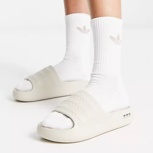 Dép Nam Nữ Quai Ngang Adidas Ayoon, Dép Banh Mì Đúc Hàng Cao Cấp Full Box