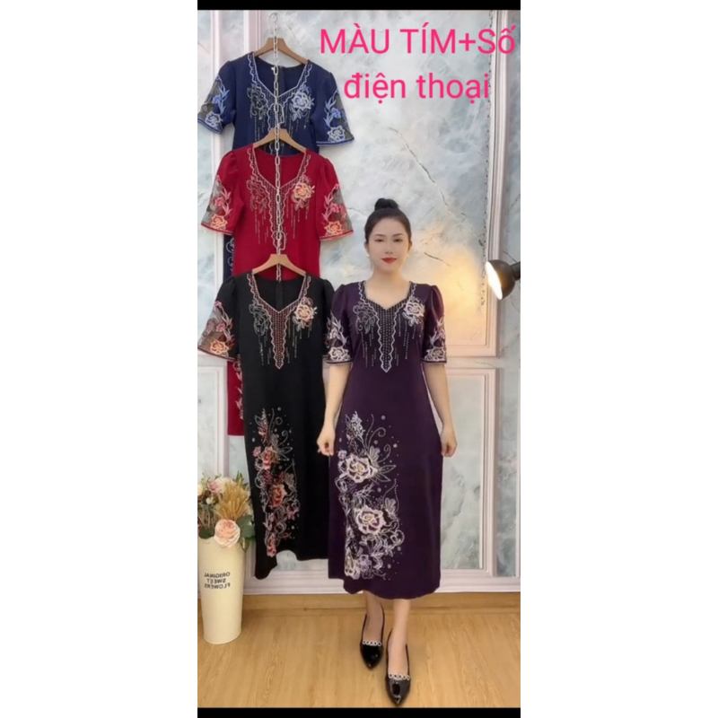 🌺🌺 ĐẦM XINH DÁNG ĐẸP CHO MẪU ĐẦM HOA TUỔI TRUNG NIÊN 🌺🌺 🌲🌲GIÁ CHỈ 350k/ 1 ĐẦM  ❤ CÓ SIZE :