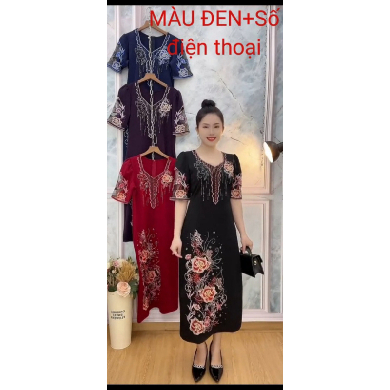 🌺🌺 ĐẦM XINH DÁNG ĐẸP CHO MẪU ĐẦM HOA TUỔI TRUNG NIÊN 🌺🌺 🌲🌲GIÁ CHỈ 350k/ 1 ĐẦM  ❤ CÓ SIZE :