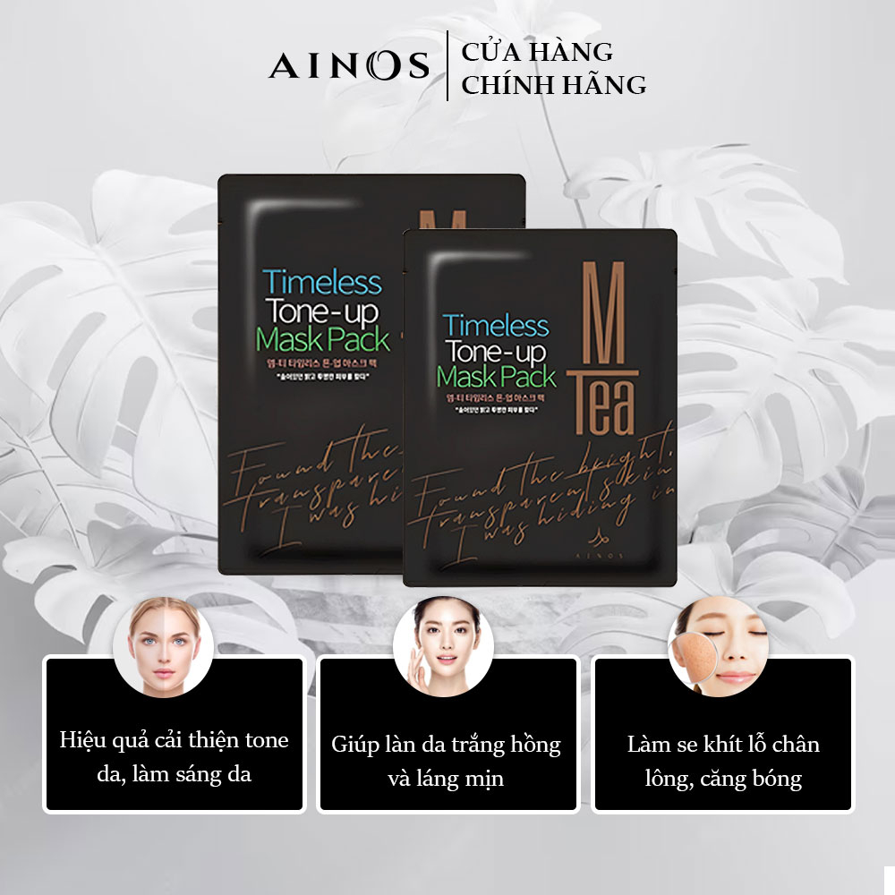 Combo Mặt Nạ Hoa Hồng và Trà Đen Bee My Rose - Ainos