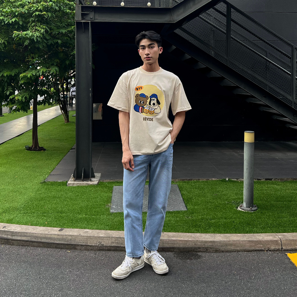 QUẦN JEAN NAM ỐNG SUÔNG FORM STRAIGHT FIT CROP