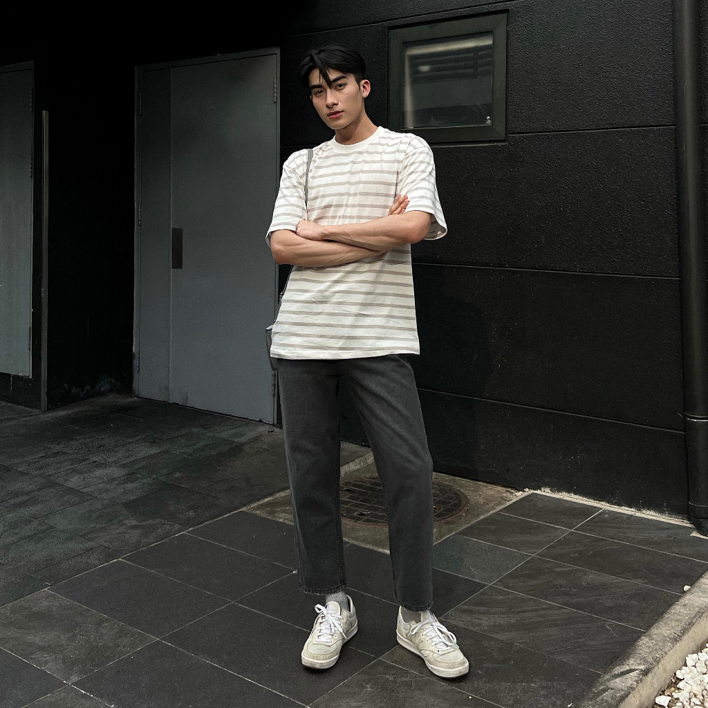 QUẦN JEAN NAM ỐNG SUÔNG FORM STRAIGHT FIT CROP