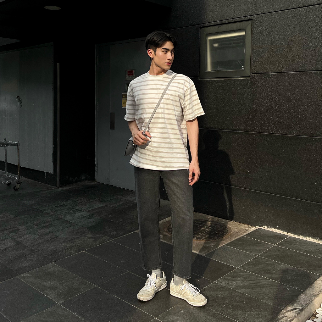 QUẦN JEAN NAM ỐNG SUÔNG FORM STRAIGHT FIT CROP