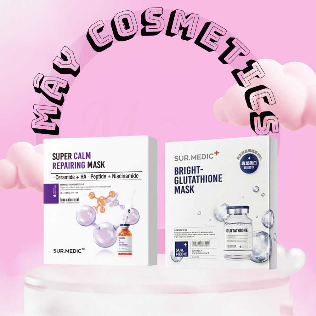 Mặt Nạ Phục Hồi Dưỡng Trắng Chuyên Sâu Sur.Medic Hộp 10 Miếng