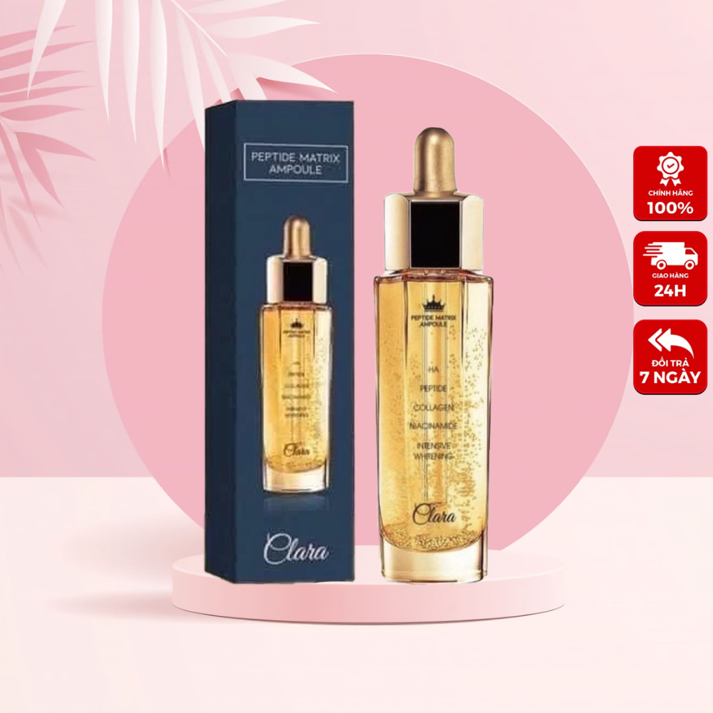 Tinh chất serum Peptide Matrix Ampoule Clara 50ml Hàn Quốc dưỡng ẩm trắng da giảm nếp nhăn