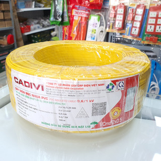 Dây điện đôi mềm 2x0.5 vcmd cadivi