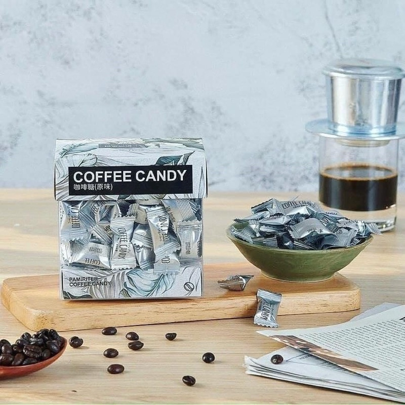Kẹo Cà Phê Sữa + Kẹo Cà Phê Bạc Xỉu Coffee Candy Pamiriter 70g Đài Loan
