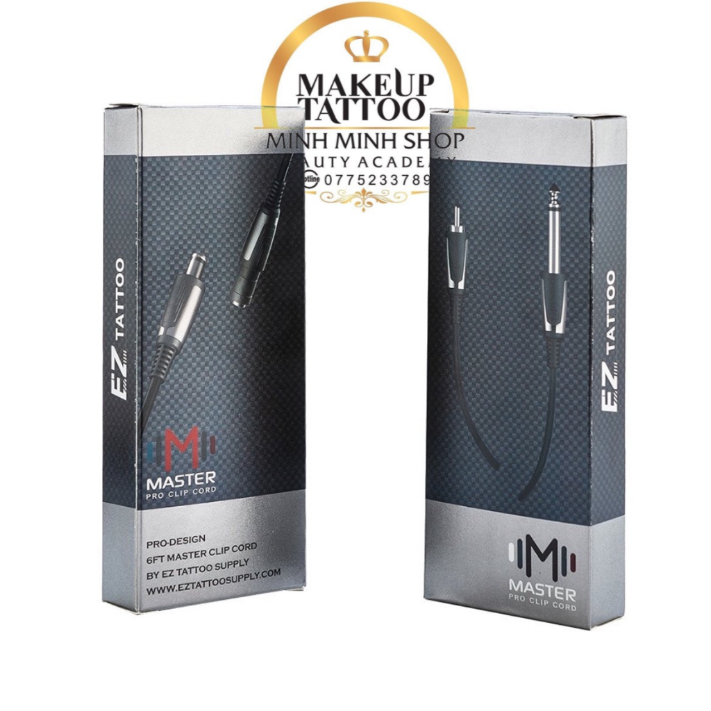 Dây RCA/ DC Cord- Master Pro Tattoo EZ, Dây Nối Máy Pen RCA/ DC Cao Cấp
