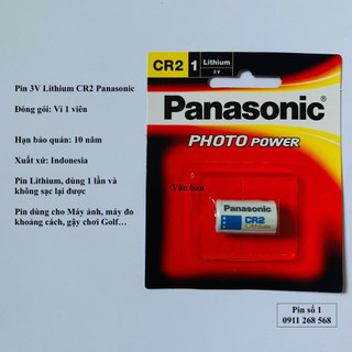 Pin CR2 Panasonic lithium 3V thay máy đo khoảng cách