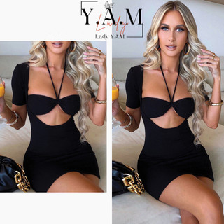 [  Lady Y.A.M ] Đầm Body Sexy hở Ngực Thiết Kế đi tiệc Sang Trọng Kiểu Mới Cho Nữ