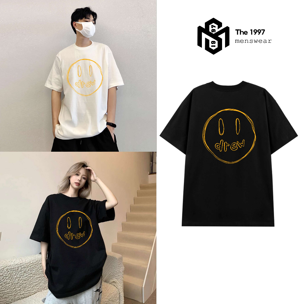 Áo thun nam nữ hình mặt cười local brand Unisex form rộng, chất liệu 100% cotton THE1997