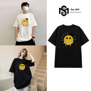 Áo thun nam nữ hình mặt cười local brand Unisex form rộng, chất liệu thun cotton 100% THE1997