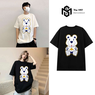 Áo thun Drew nam nữ hình gấu trắng local brand Unisex form rộng, chất vải thun cotton 100% THE1997