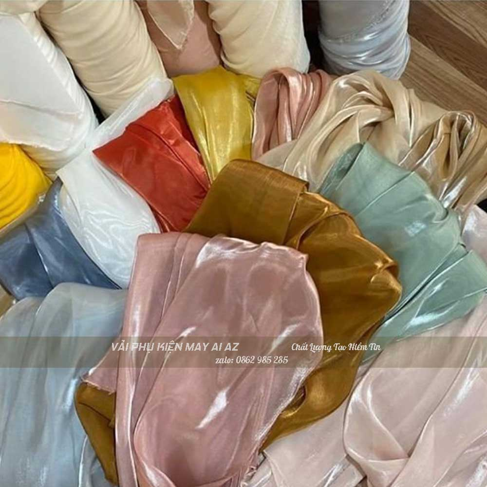 Vải Tơ Sống Oganza TO01