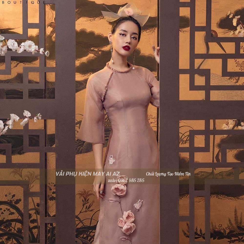 Vải Tơ Sống Oganza TO01
