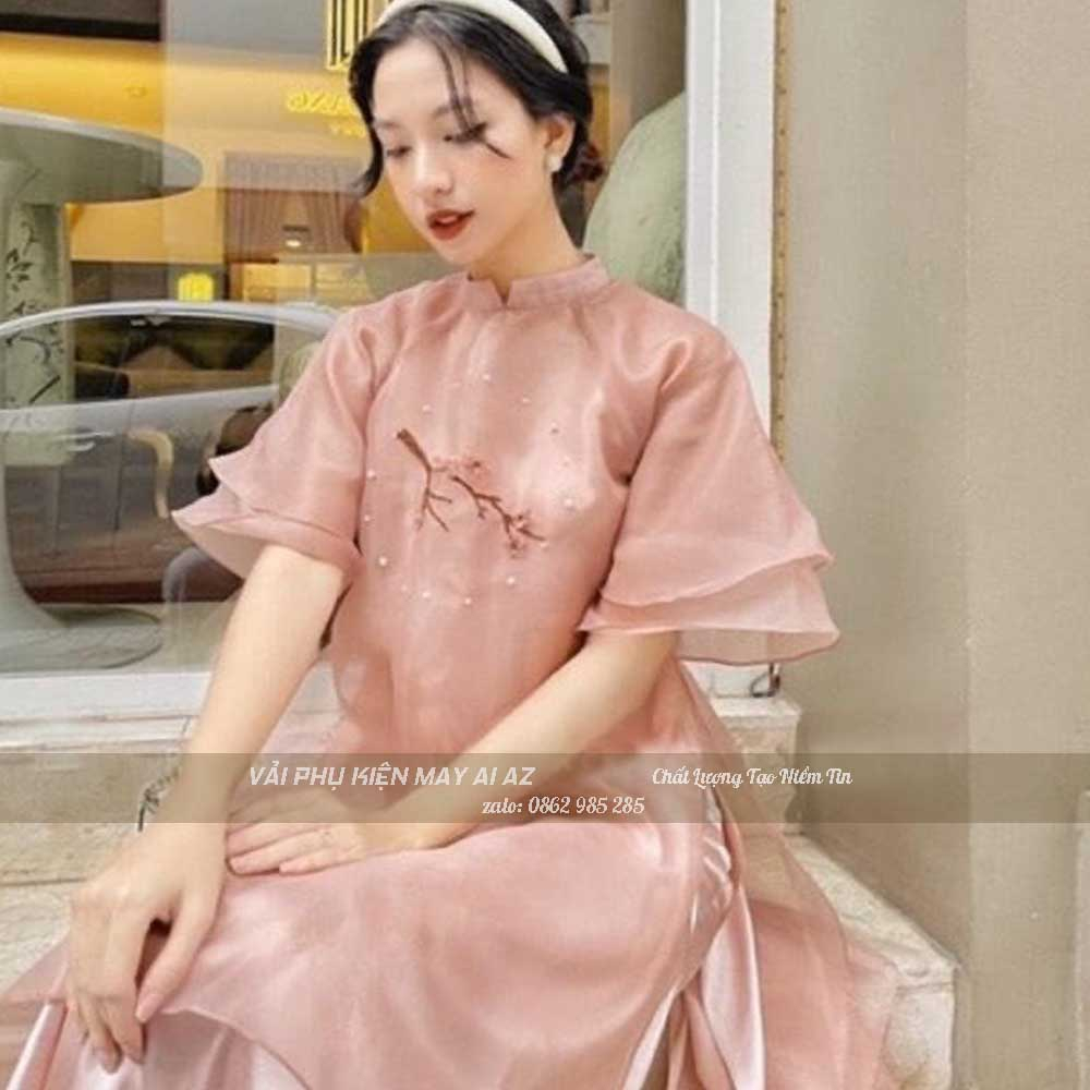Vải Tơ Sống Oganza TO01