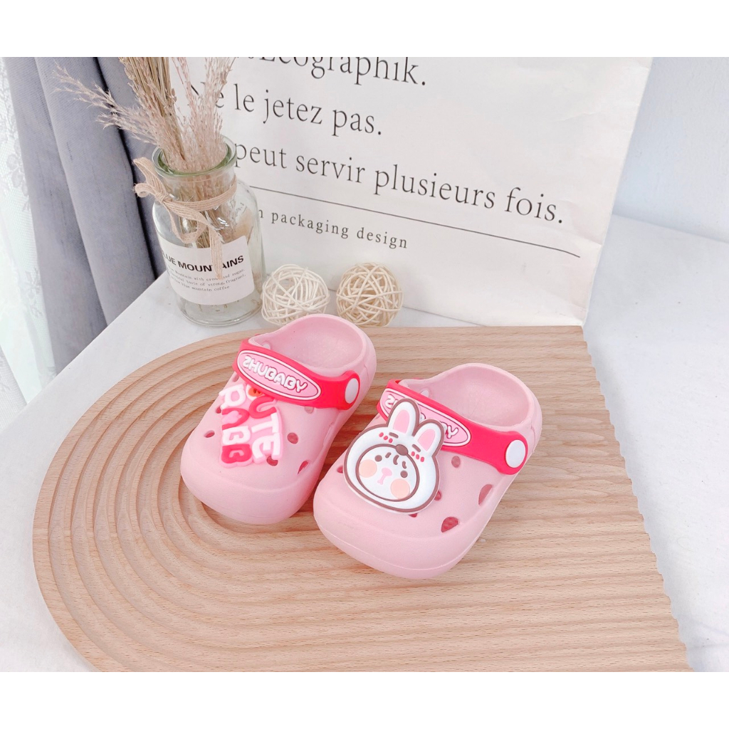 Dép Sục Cross Gấu Nâu Gấu Hồng Siêu Dễ Thương Cho Bé, Sandal Cho Bé Size 130-190 Hey Susie G1253