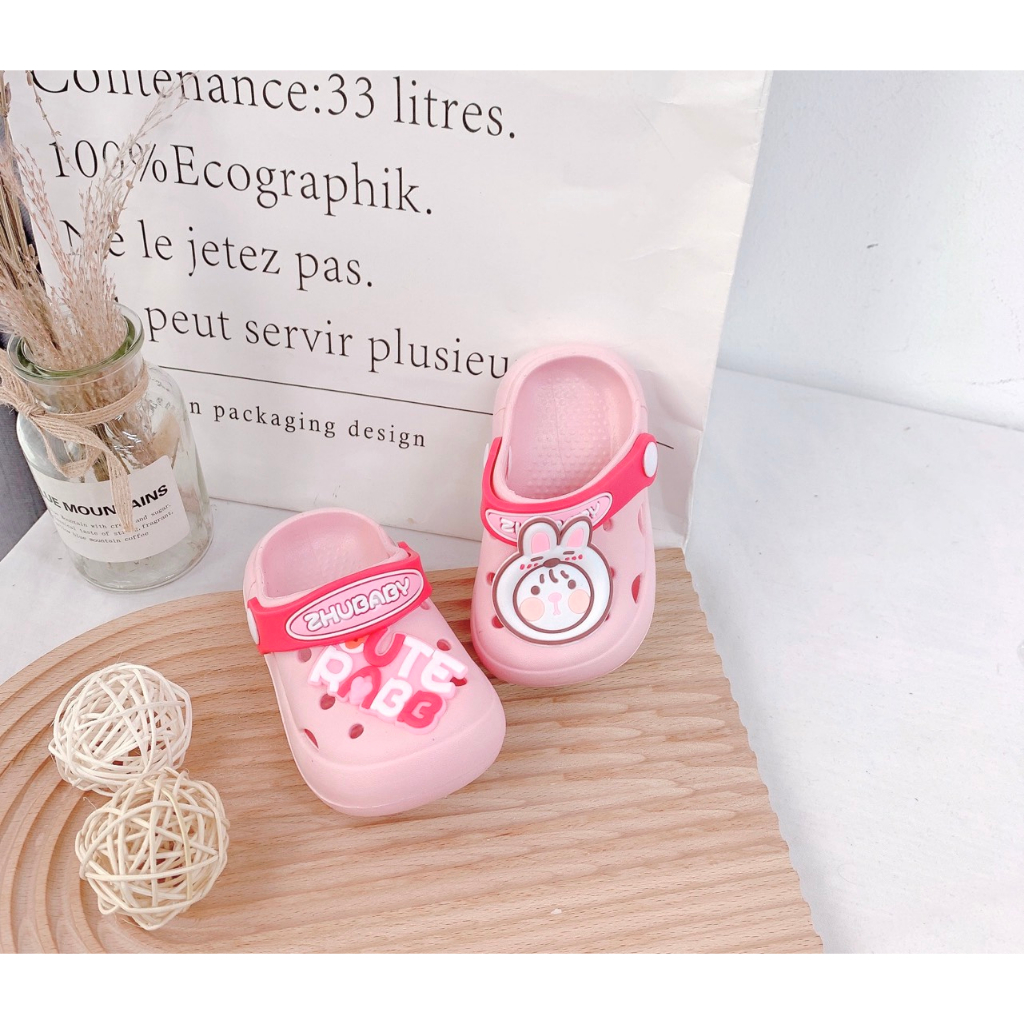 Dép Sục Cross Gấu Nâu Gấu Hồng Siêu Dễ Thương Cho Bé, Sandal Cho Bé Size 130-190 Hey Susie G1253