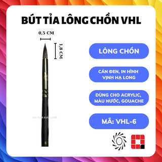 Cọ vẽ lông chồn đầu tròn VHL