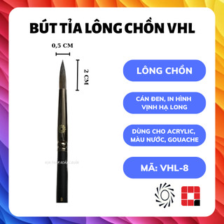 Cọ vẽ lông chồn đầu tròn VHL