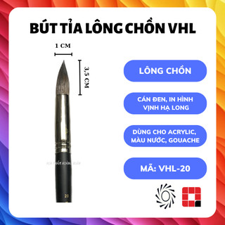 Cọ vẽ lông chồn đầu tròn VHL