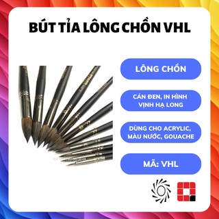 Cọ vẽ lông chồn đầu tròn VHL