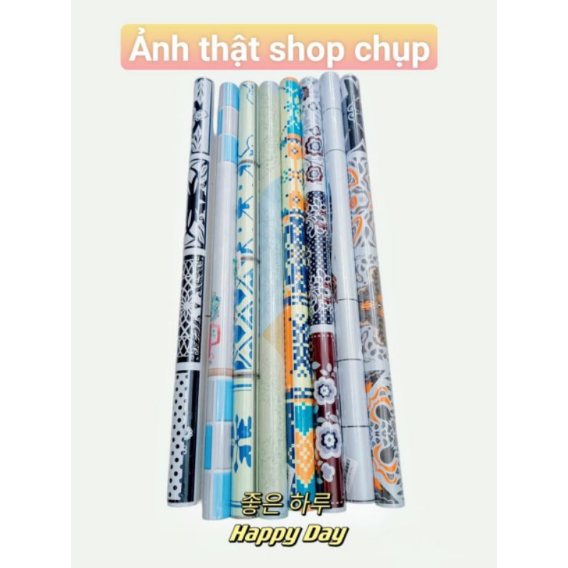 Decal giấy dán bếp hình cuộn kích thước 60cm x 2m