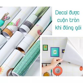 Decal giấy dán bếp hình cuộn kích thước 60cm x 2m