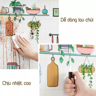 Decal giấy dán bếp hình cuộn kích thước 60cm x 2m