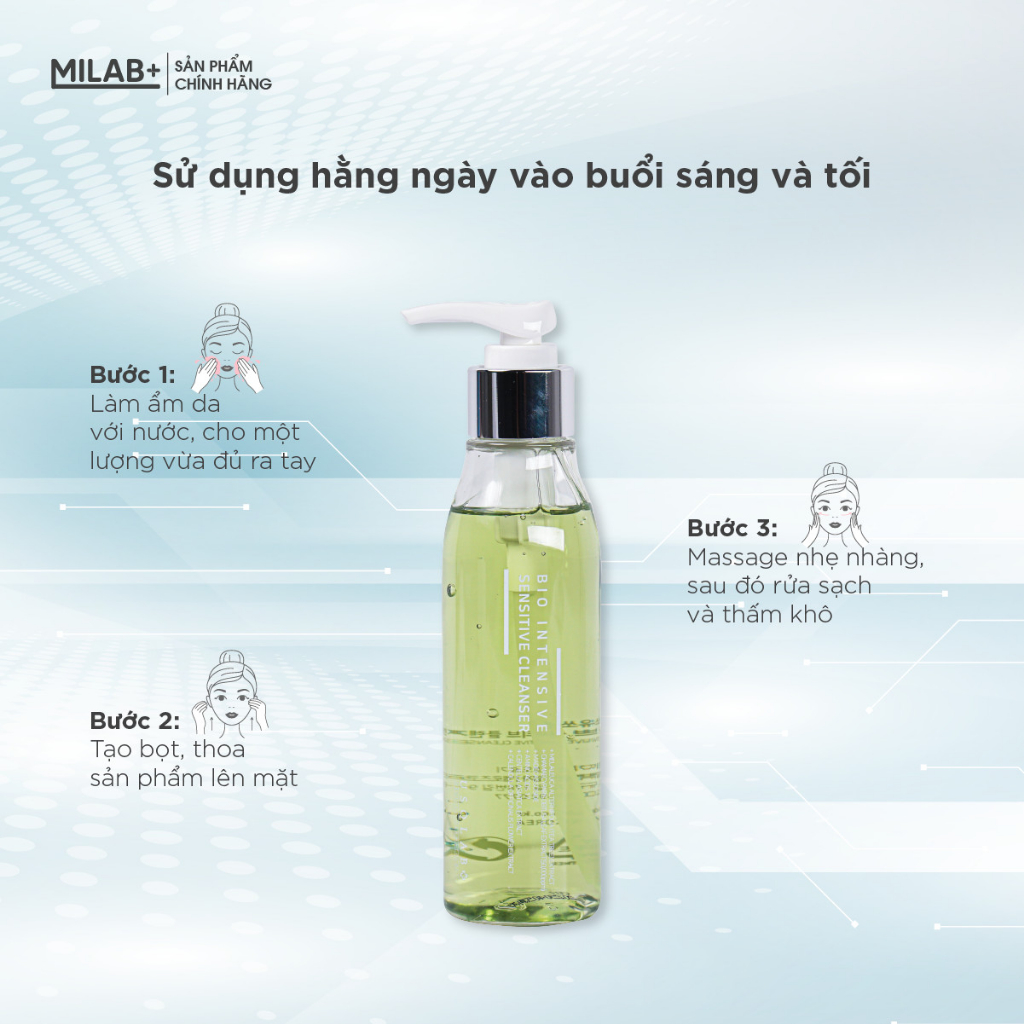 Sữa rửa mặt da dầu mụn Usolab, giúp thu hẹp lỗ chân lông, giảm mụn thâm 150ml - MILAB