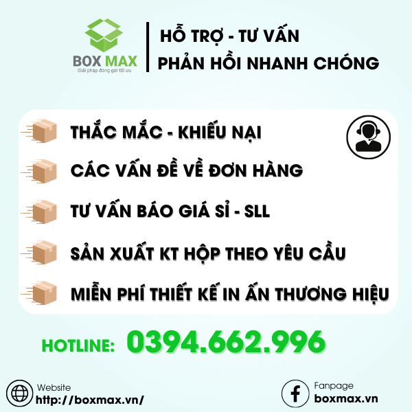 Hộp carton nắp gài đóng gói hàng - Hộp giấy đựng quần áo, trang sức, mỹ phẩm, quà tặng