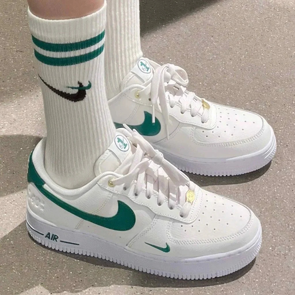 Giày_Nike Air Force 1, Giày AF1 Nam Nữ Vệt Xanh Hàng Cao Cấp Full Box Bill