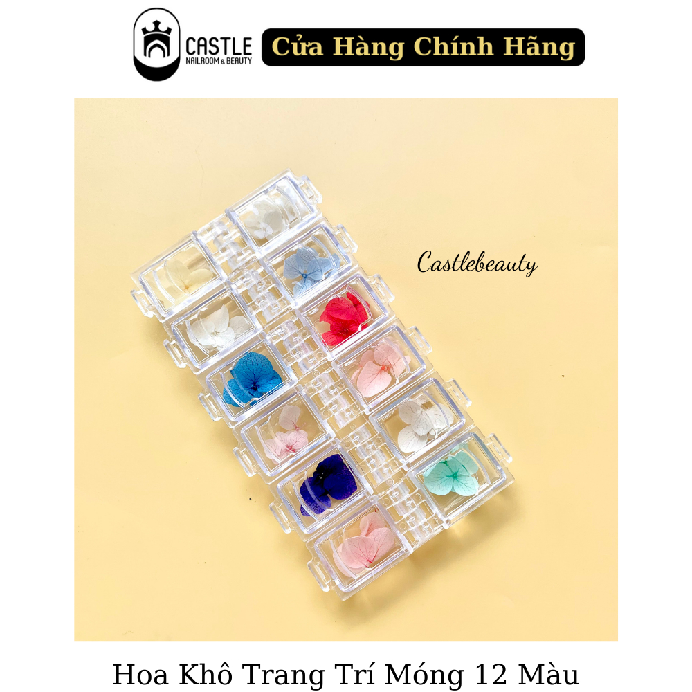 Hoa Khô Trang Trí Móng 12 Màu