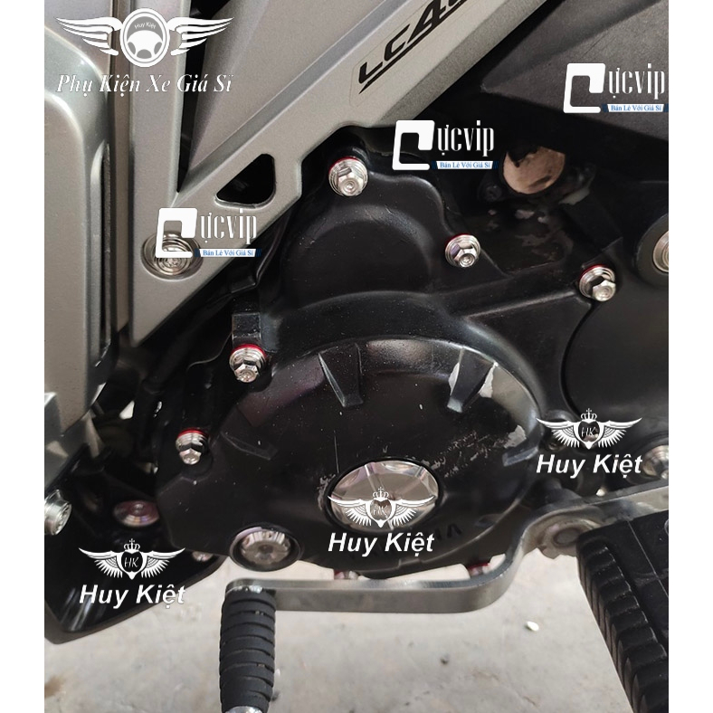 Bộ Ốc Lốc Máy Salaya THÁI (PRO) Tặng Kèm Lông Đền Nhôm Xanh Lục Bảo Gắn Cho Mọi Dòng Xe